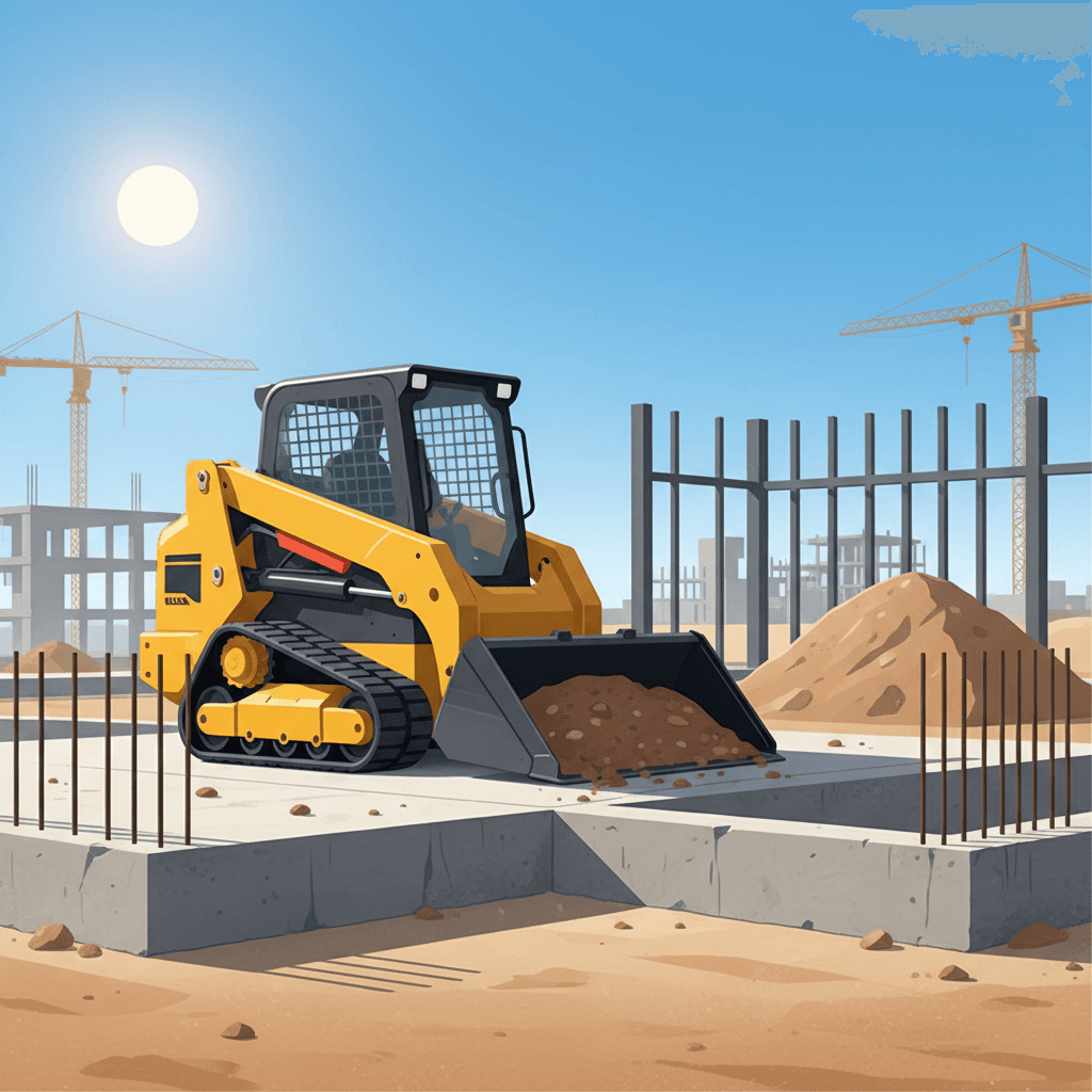Compact track loader used for construction & earthwork